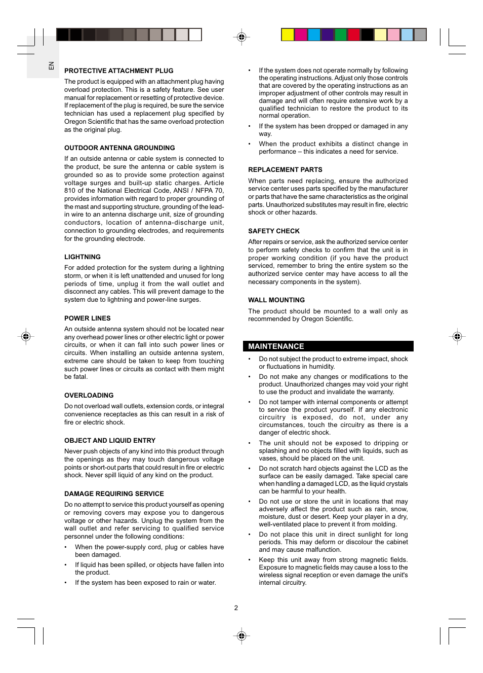 Oregon WRS368 User Manual | Page 3 / 14