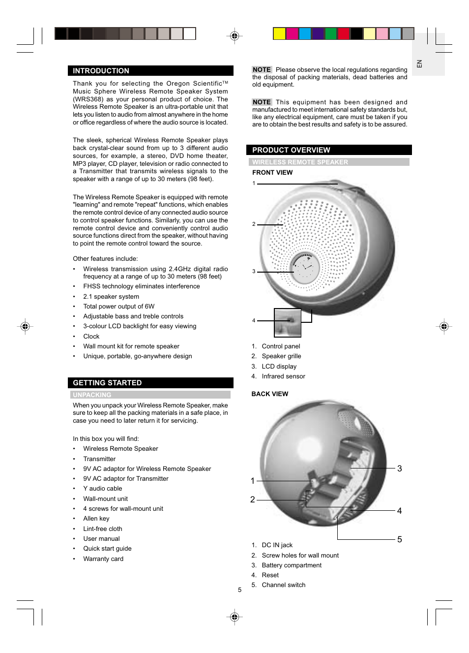Oregon WRS368 User Manual | Page 6 / 14