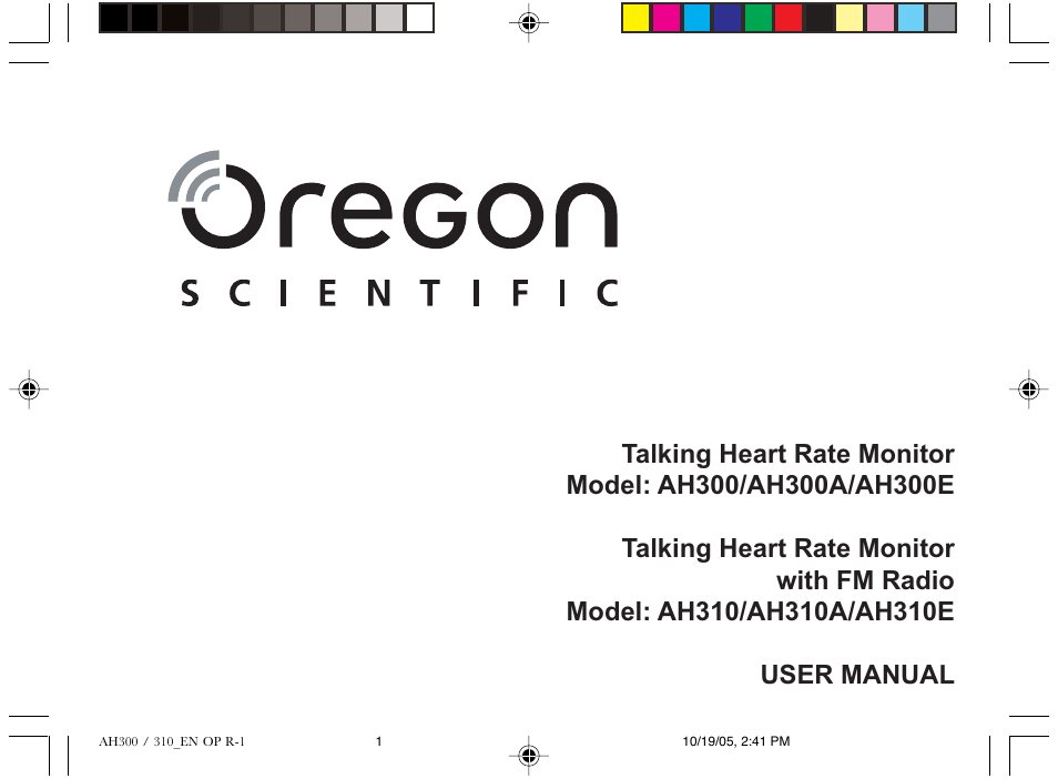 Oregon AH300A User Manual | 19 pages