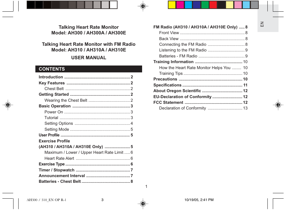 Oregon AH300A User Manual | Page 3 / 19