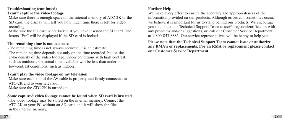 Oregon ATC-2K User Manual | Page 15 / 17