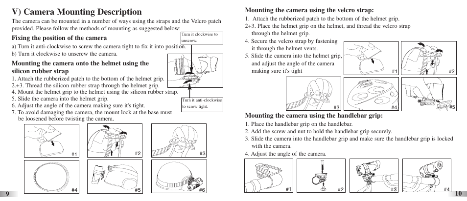 V) camera mounting description | Oregon ATC-2K User Manual | Page 6 / 17