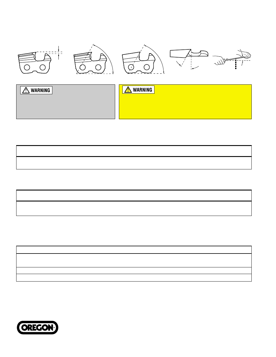 Maintenance tools chain replacement parts, Which cutter sequence is best, standard or skip, File size: use a 7/32" round file and file guide | Oregon Super Guard 58L User Manual | Page 2 / 2