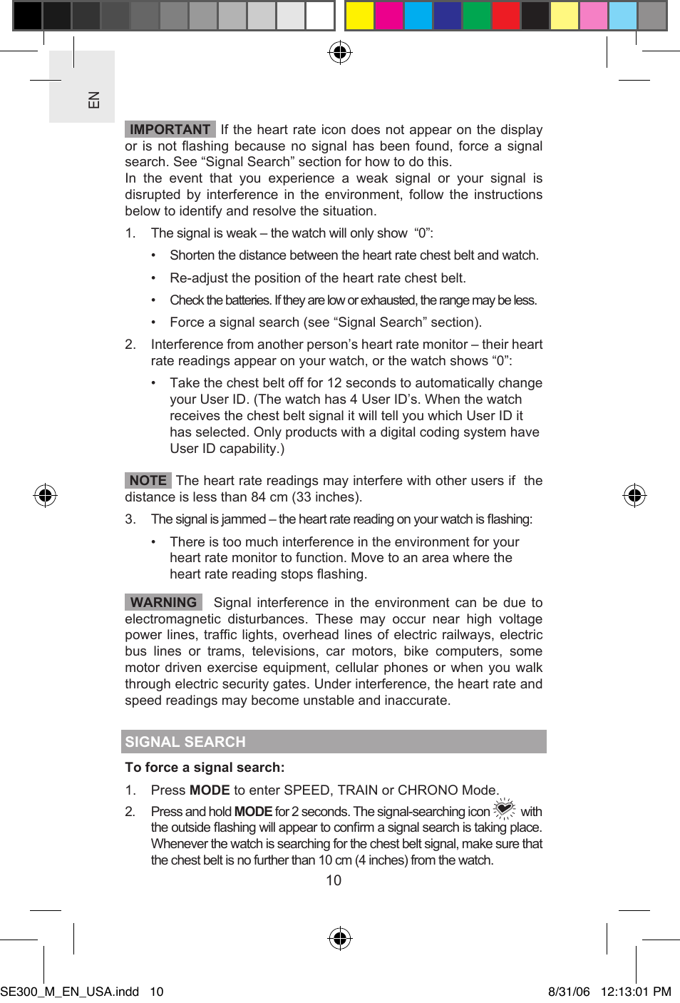 Oregon SE300 User Manual | Page 10 / 36