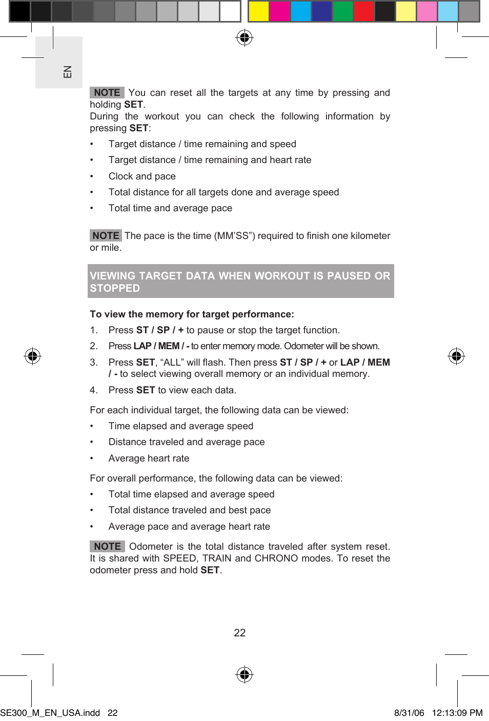 Oregon SE300 User Manual | Page 22 / 36