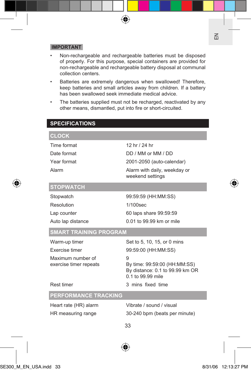 Oregon SE300 User Manual | Page 33 / 36