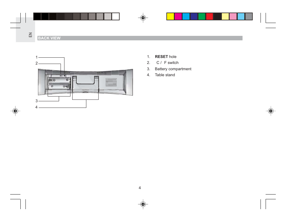 Oregon Wireless Thermo-Hygro Clock RMR616HGA User Manual | Page 5 / 16