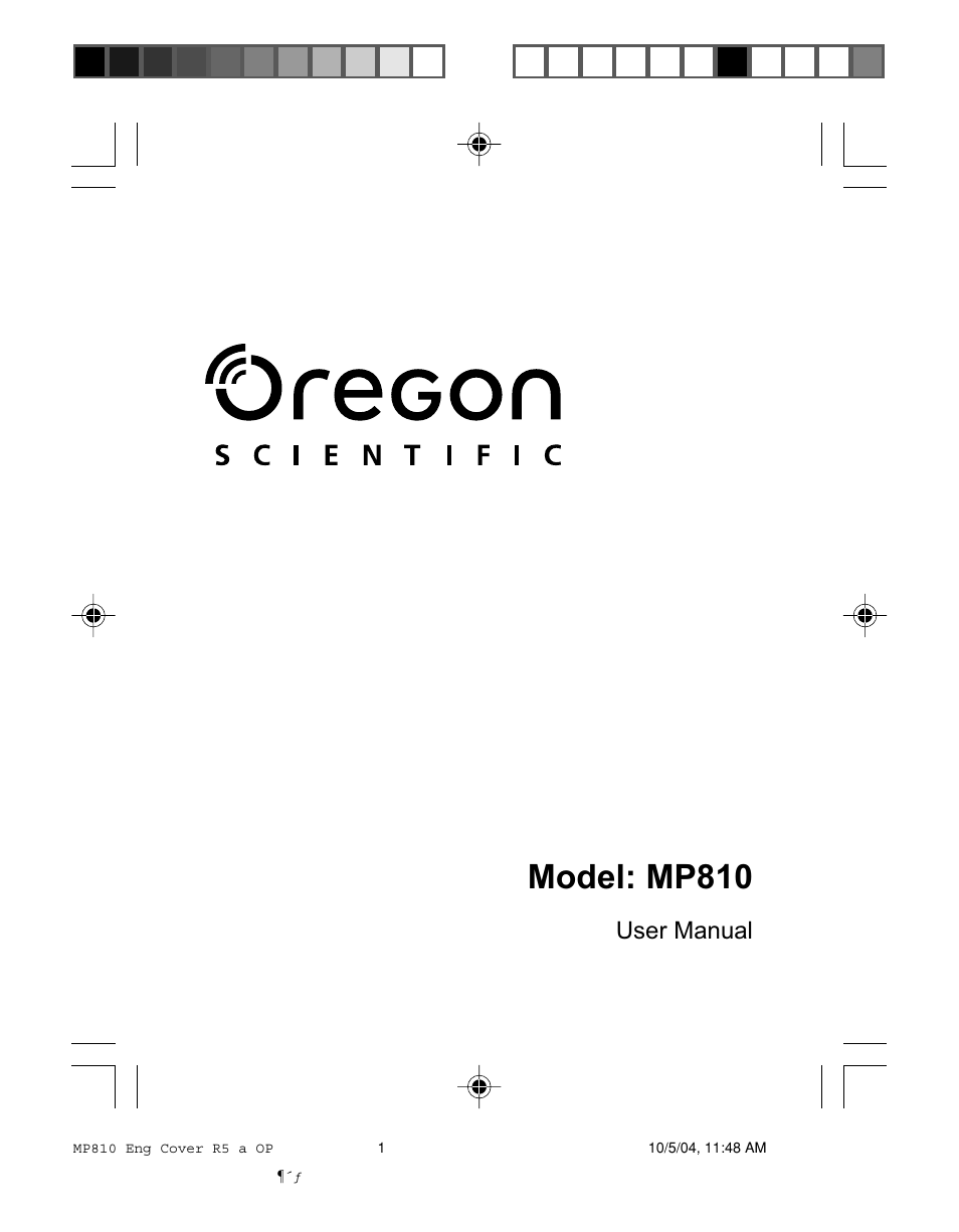 Oregon MP810 User Manual | 22 pages