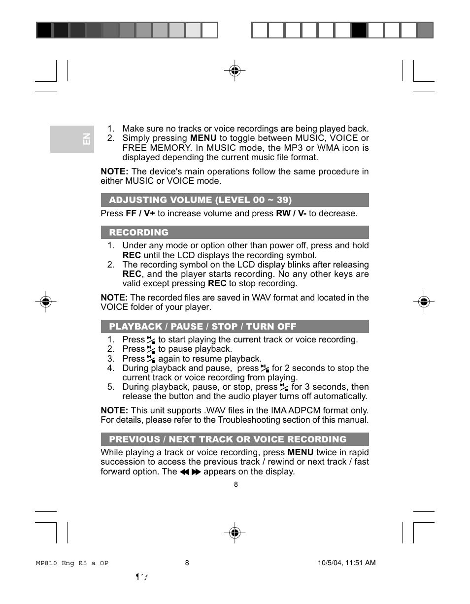 Oregon MP810 User Manual | Page 11 / 22