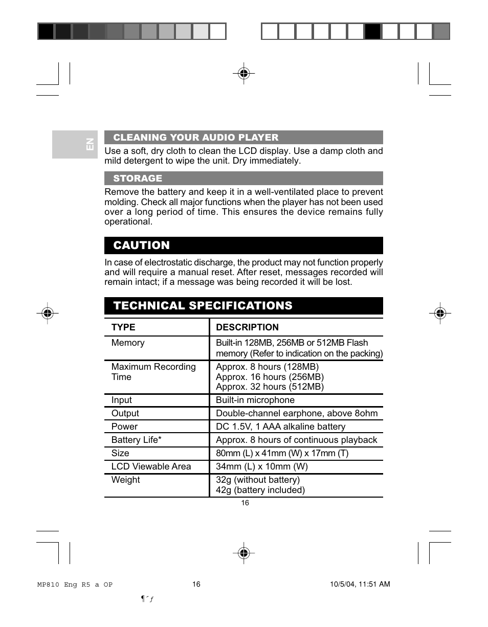 Oregon MP810 User Manual | Page 19 / 22