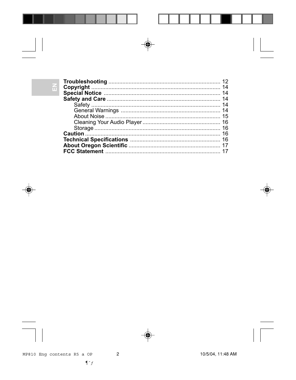 Oregon MP810 User Manual | Page 3 / 22