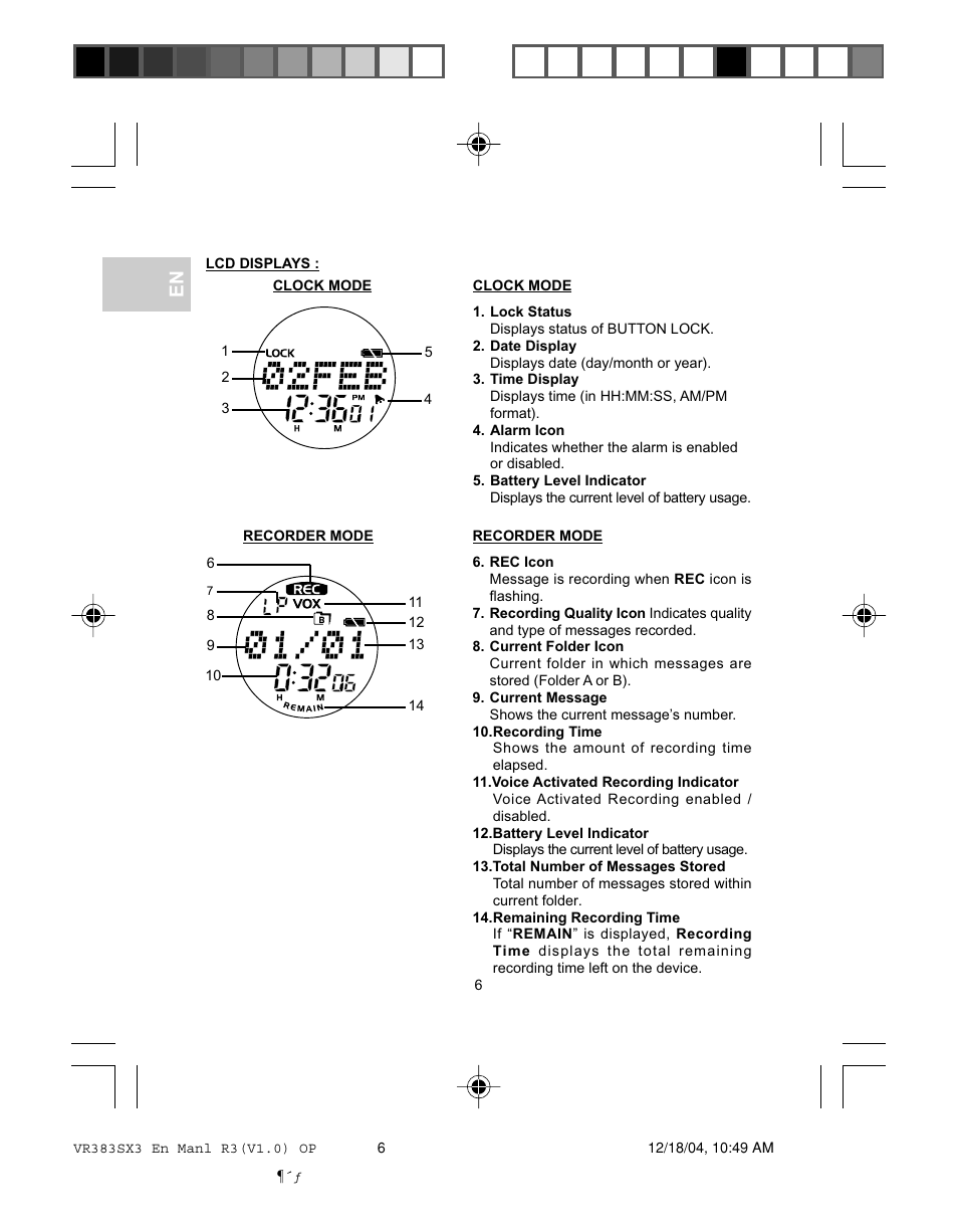 Oregon VR383SX3 User Manual | Page 9 / 28