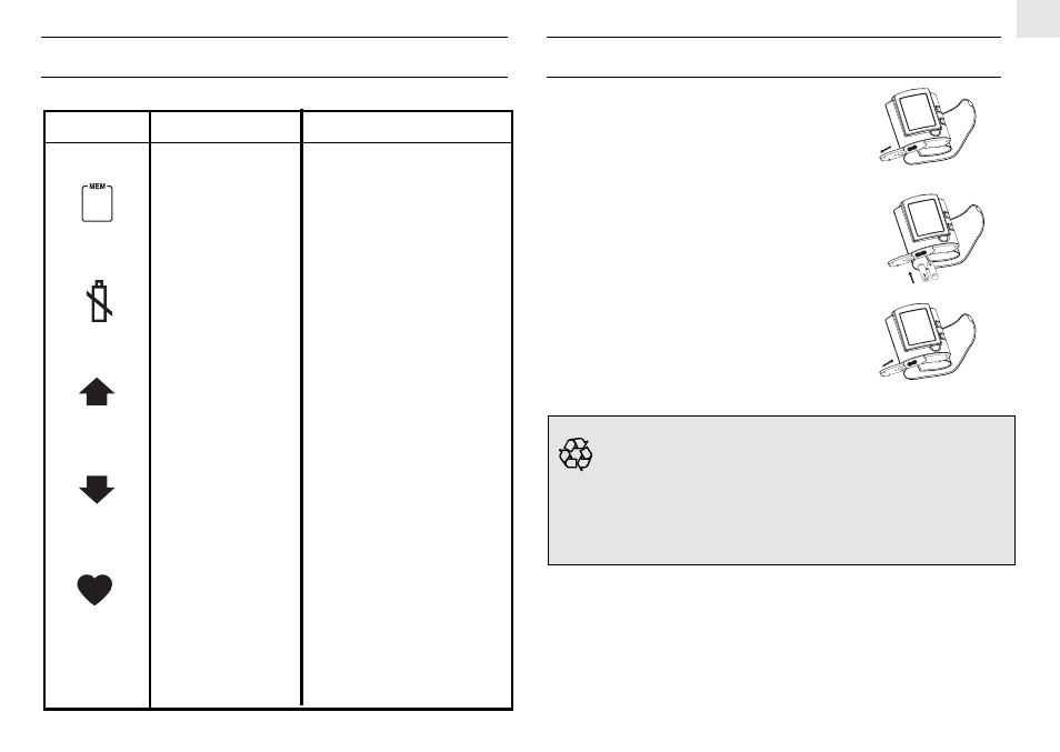 Display-symbol description, Installing batteries | Oregon BPW128 User Manual | Page 5 / 15