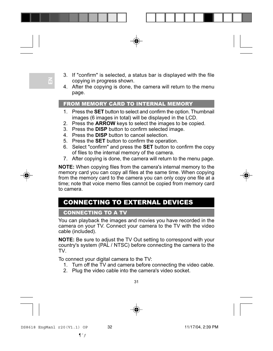 Connecting to external devices | Oregon DS8618 User Manual | Page 35 / 47