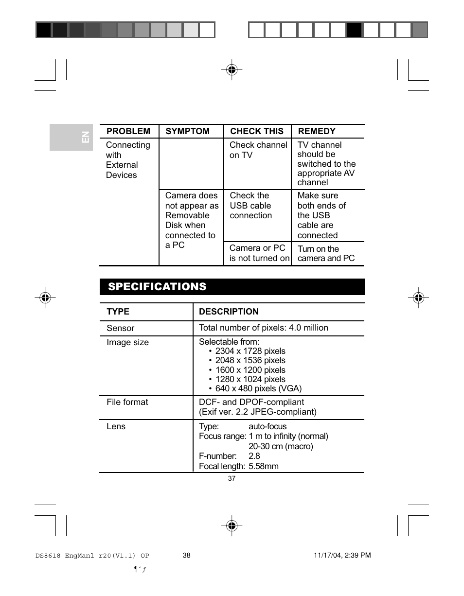 Oregon DS8618 User Manual | Page 41 / 47