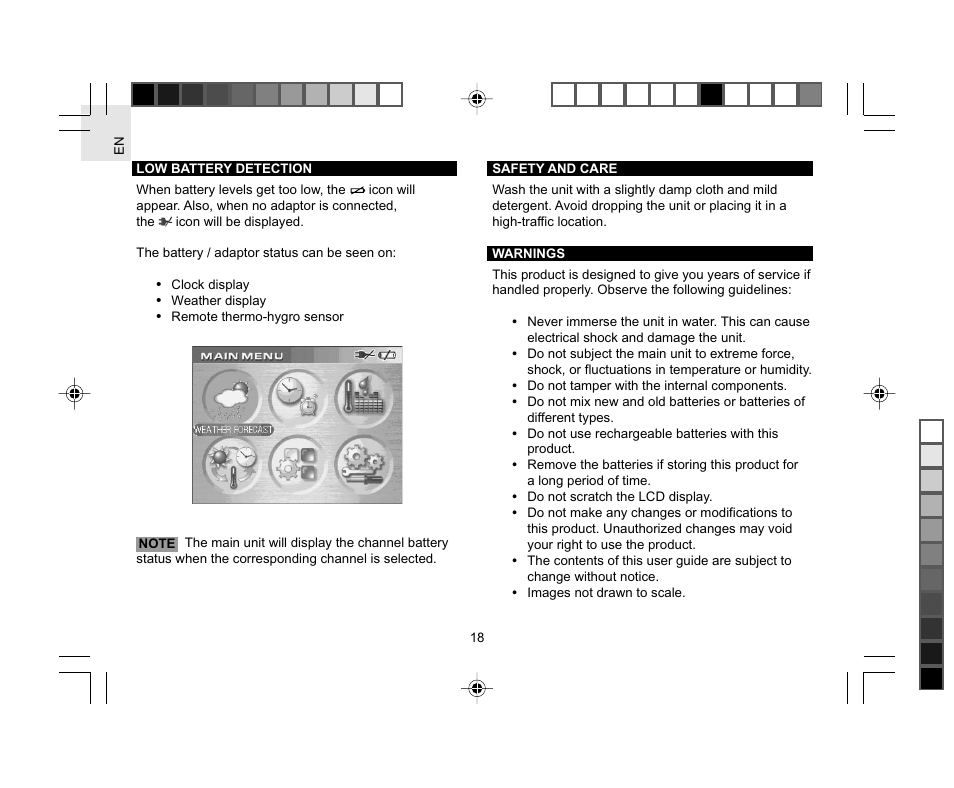 Oregon AWS888 User Manual | Page 18 / 21