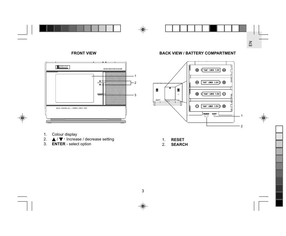 Oregon AWS888 User Manual | Page 3 / 21