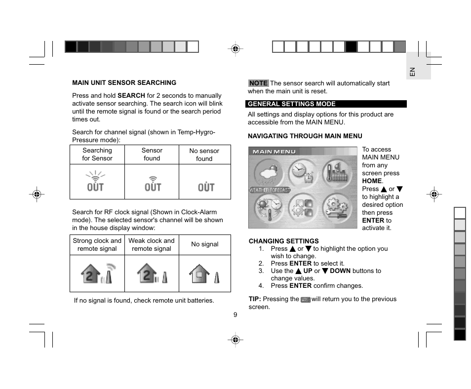 Oregon AWS888 User Manual | Page 9 / 21