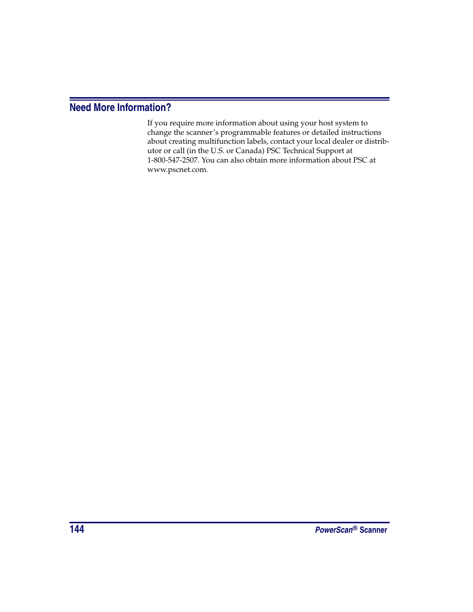 Need more information | Oregon PowerScan Handheld Laser Scanner User Manual | Page 150 / 156