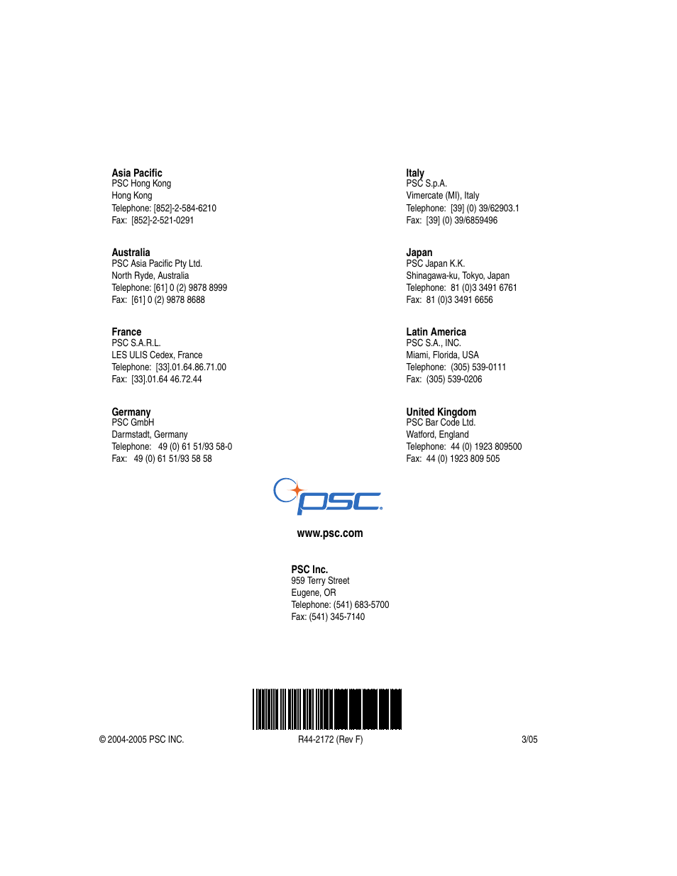 Oregon PowerScan Handheld Laser Scanner User Manual | Page 156 / 156