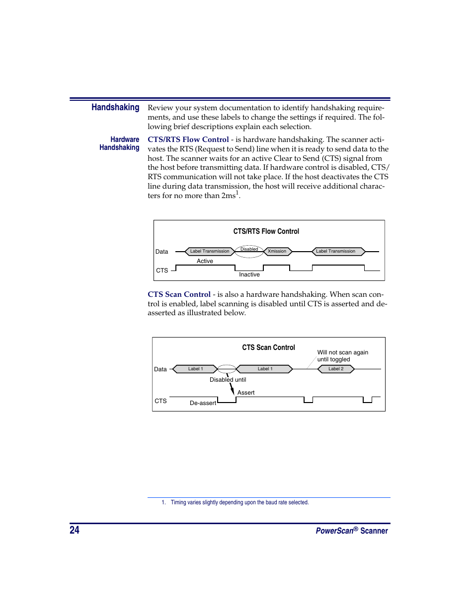 Handshaking, Powerscan, Scanner | Oregon PowerScan Handheld Laser Scanner User Manual | Page 30 / 156