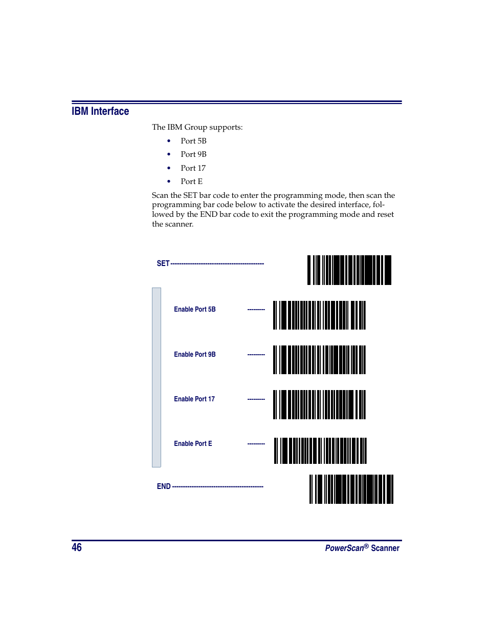 Ibm interface | Oregon PowerScan Handheld Laser Scanner User Manual | Page 52 / 156