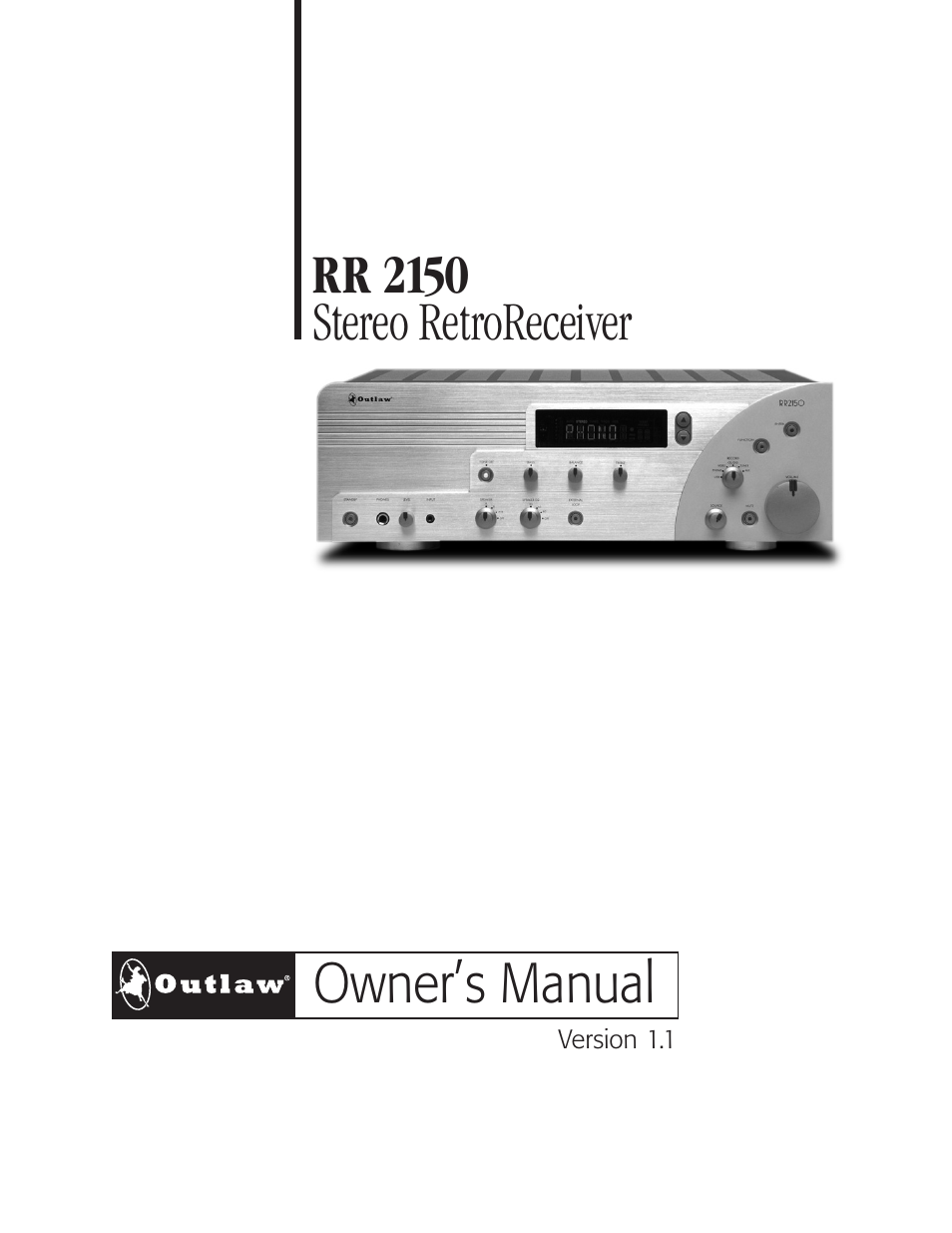 Outlaw Audio RR 2150 User Manual | 28 pages