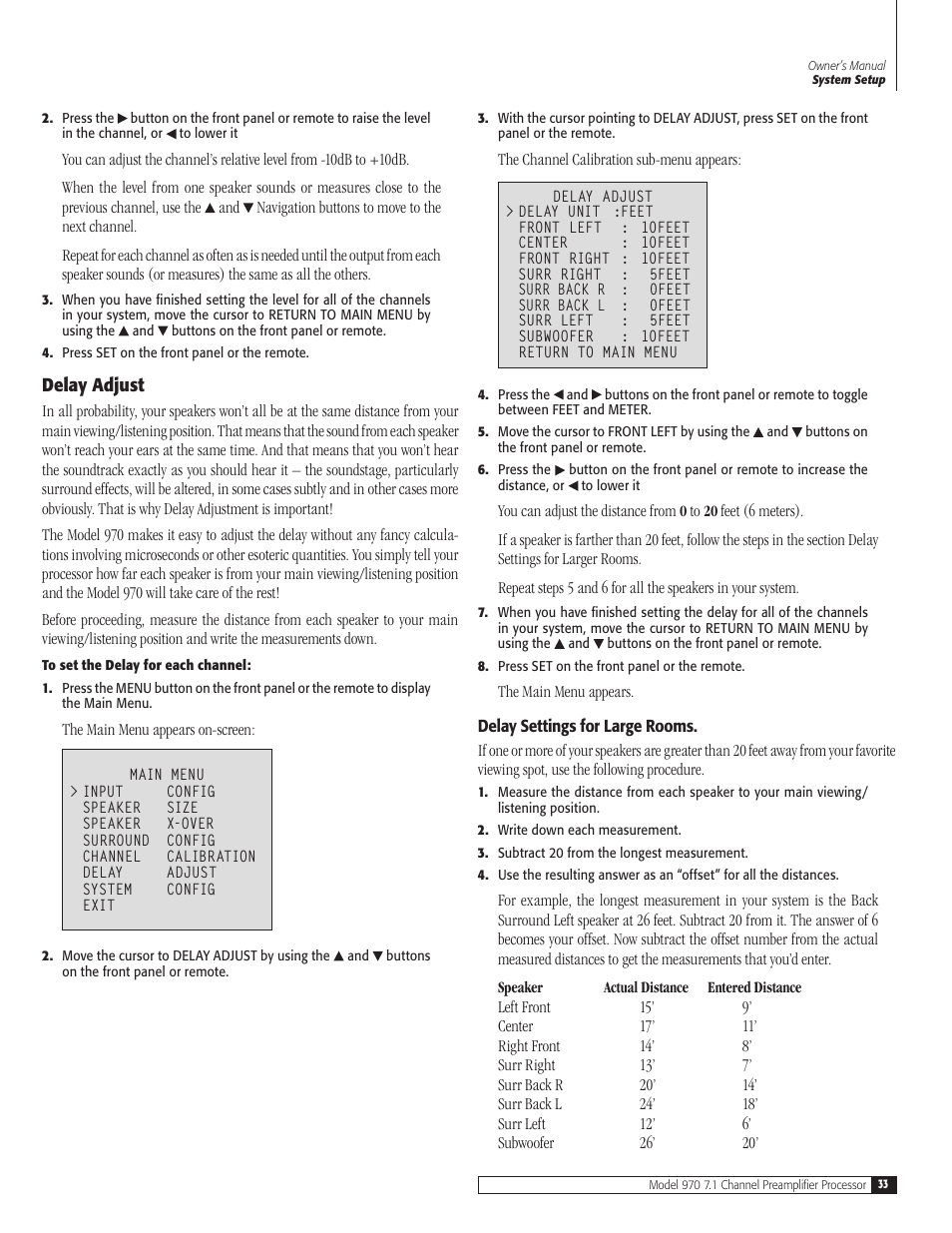 Outlaw Audio 970 User Manual | Page 33 / 48