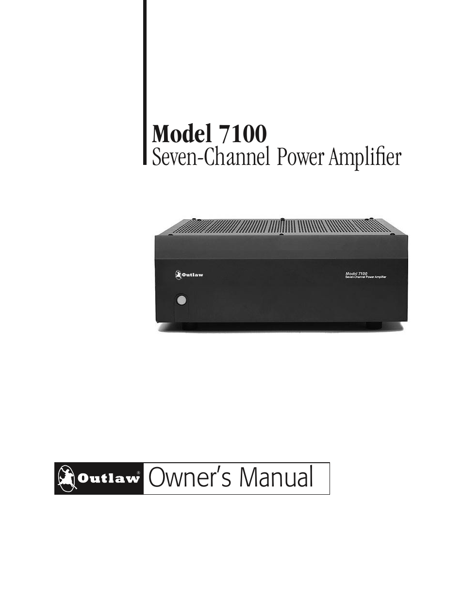 Outlaw Audio 7100 User Manual | 12 pages