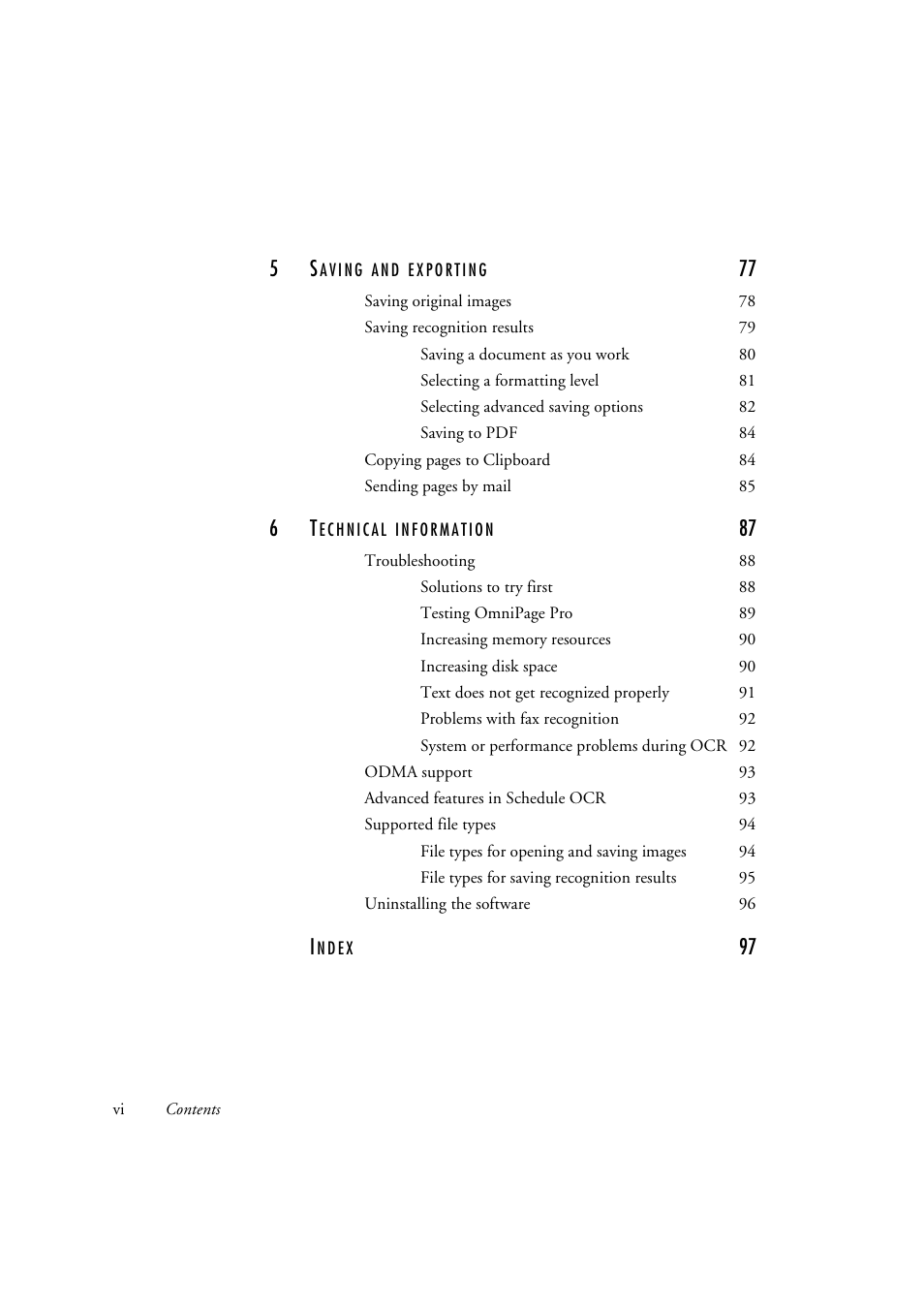 OmniWare Pro 12 ScanSoft User Manual | Page 6 / 100