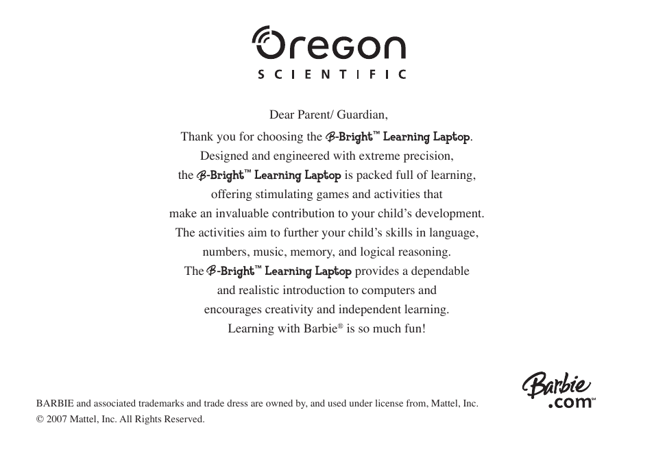 Oregon Scientific B-Bright 086L004850-017 User Manual | Page 2 / 14