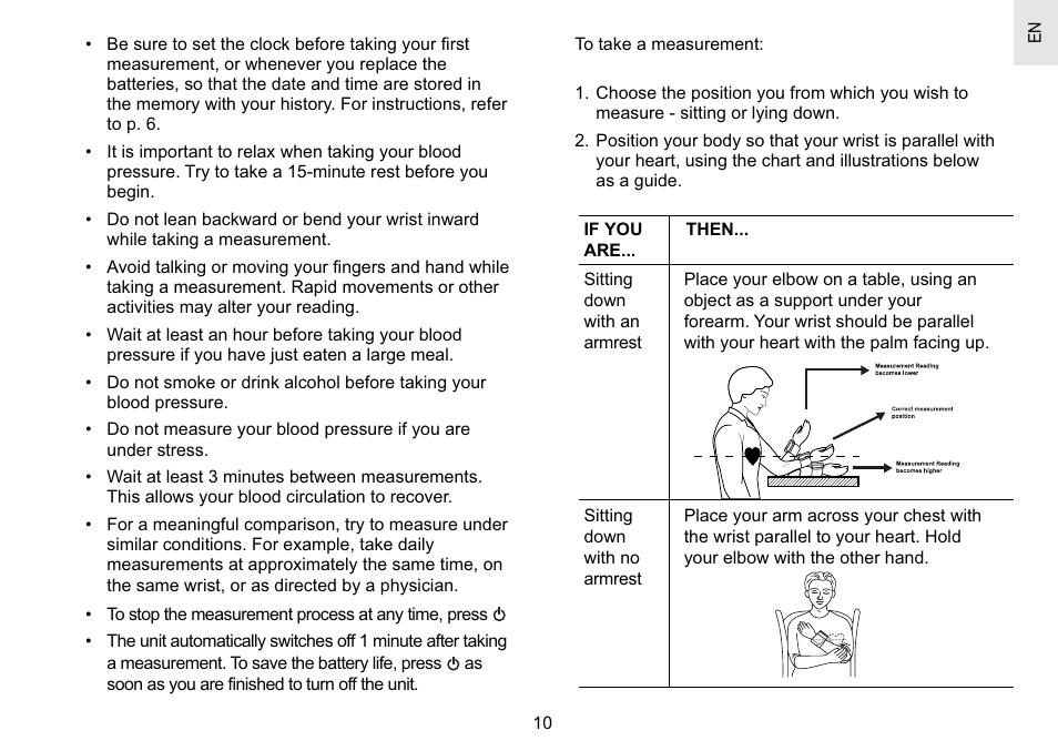 Oregon Scientific BPW810 User Manual | Page 11 / 20