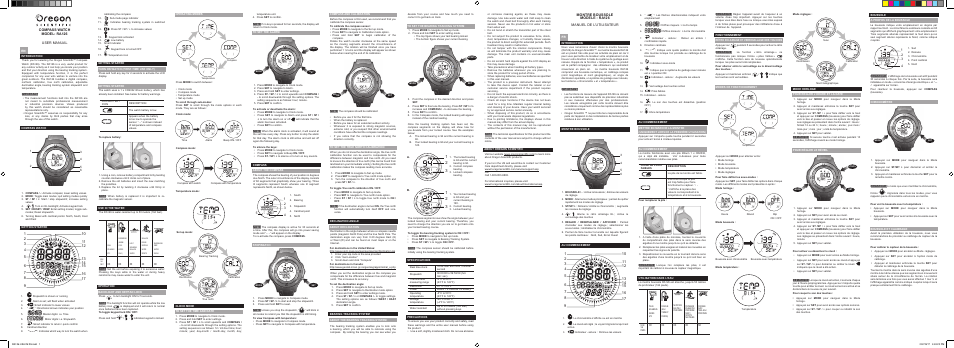 Oregon Scientific RA126 User Manual | 2 pages