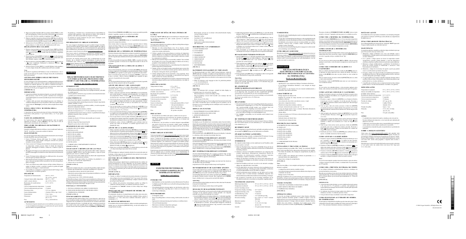 Oregon Scientific BA812E User Manual | Page 2 / 2