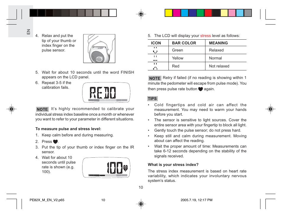 Oregon Scientific PE829 User Manual | Page 10 / 15