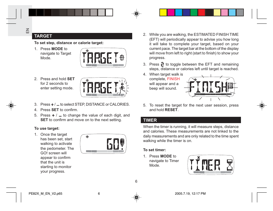 Oregon Scientific PE829 User Manual | Page 6 / 15