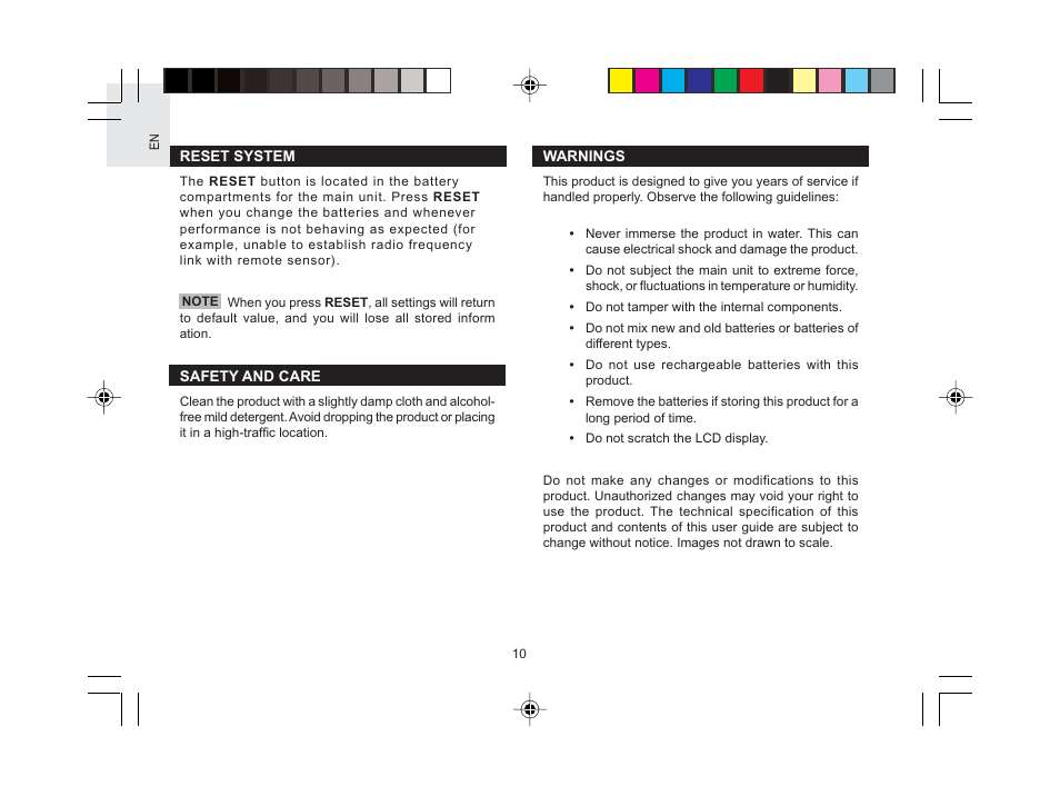 Oregon Scientific RAR601 User Manual | Page 11 / 15