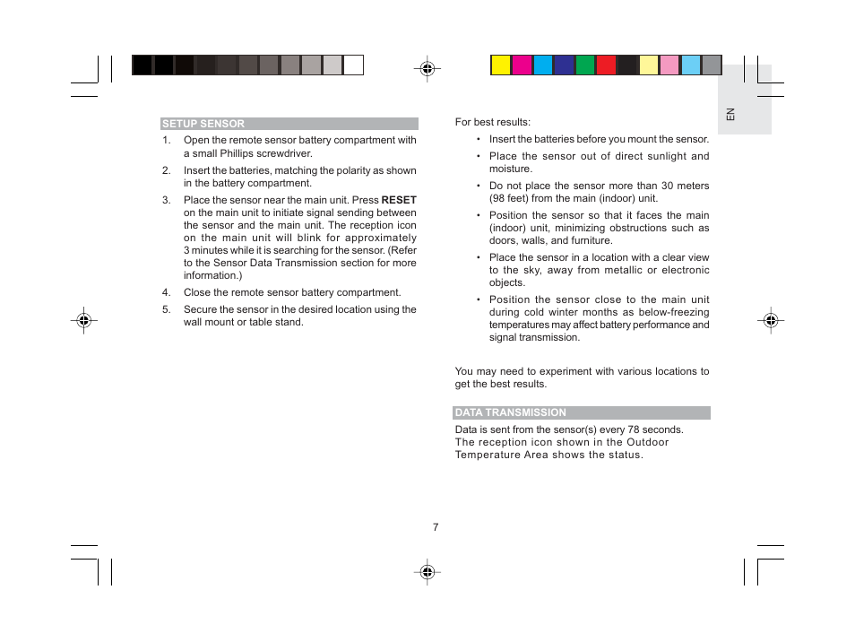 Oregon Scientific RAR601 User Manual | Page 8 / 15