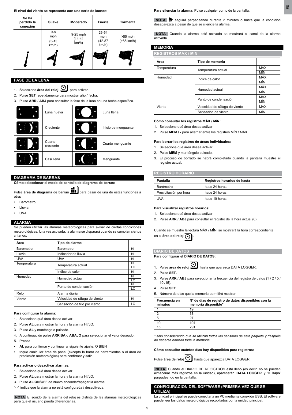 Oregon Scientific WMR200 User Manual | Page 21 / 95