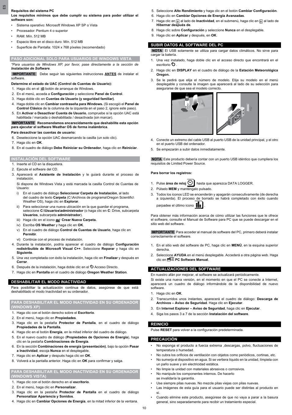 Oregon Scientific WMR200 User Manual | Page 22 / 95