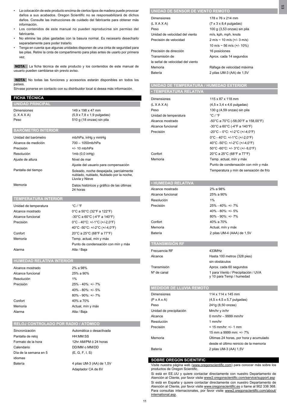 Oregon Scientific WMR200 User Manual | Page 23 / 95