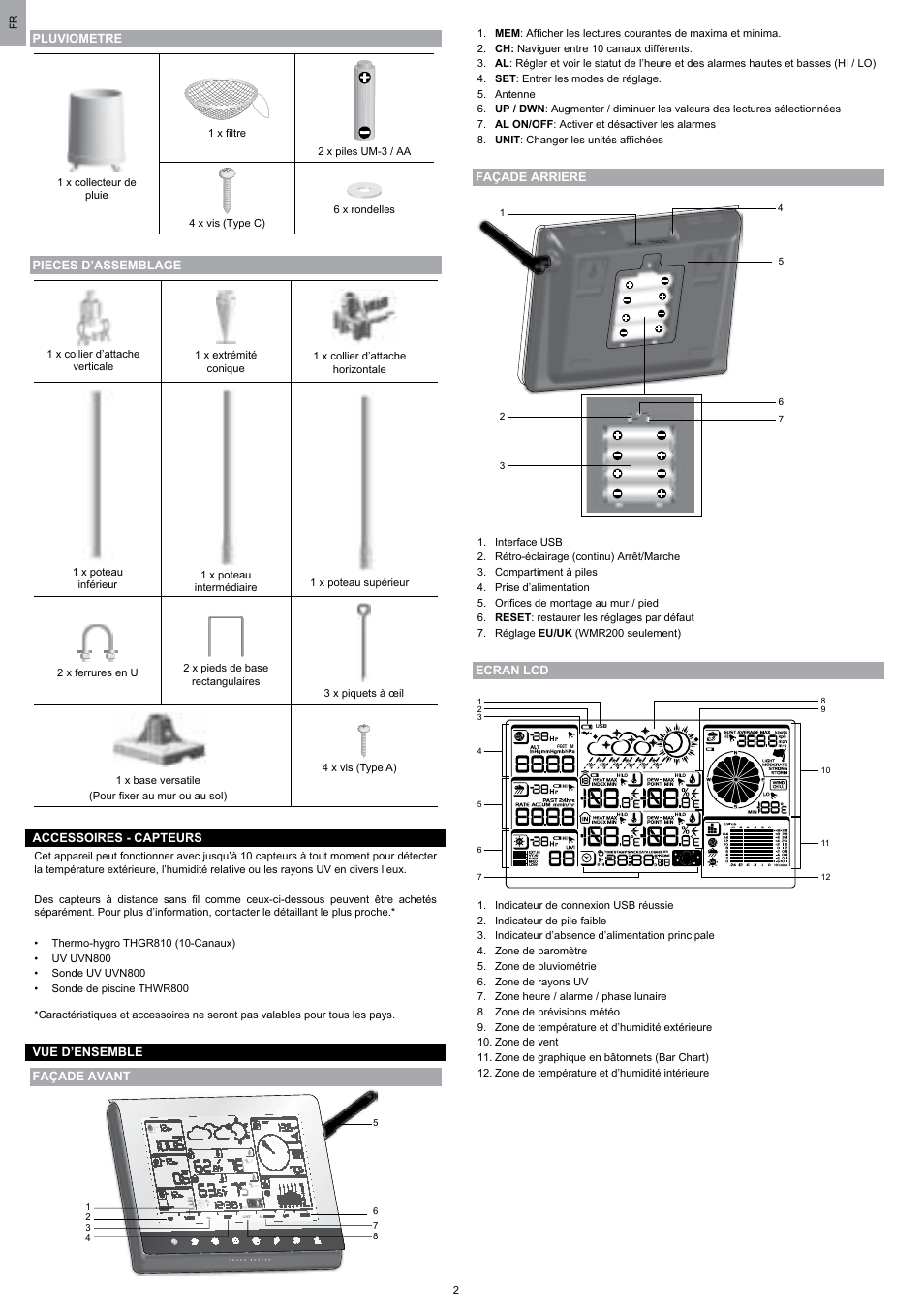 Oregon Scientific WMR200 User Manual | Page 38 / 95