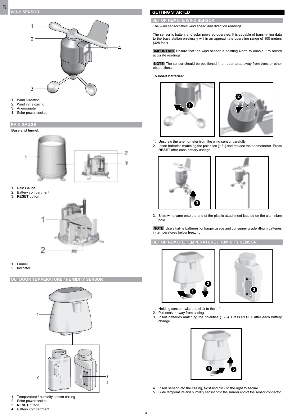 Oregon Scientific WMR200 User Manual | Page 5 / 95