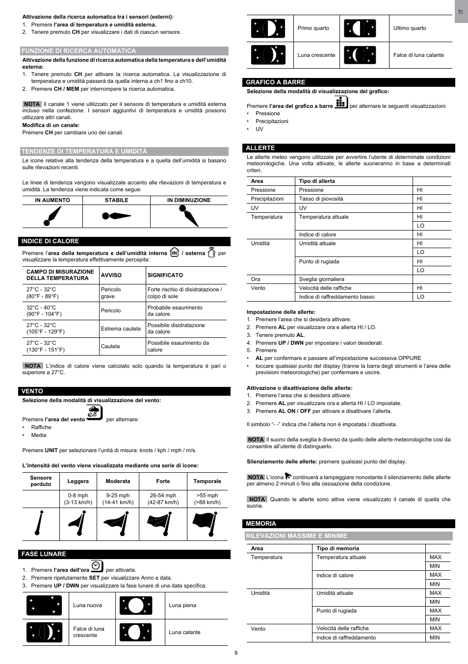 Oregon Scientific WMR200 User Manual | Page 57 / 95