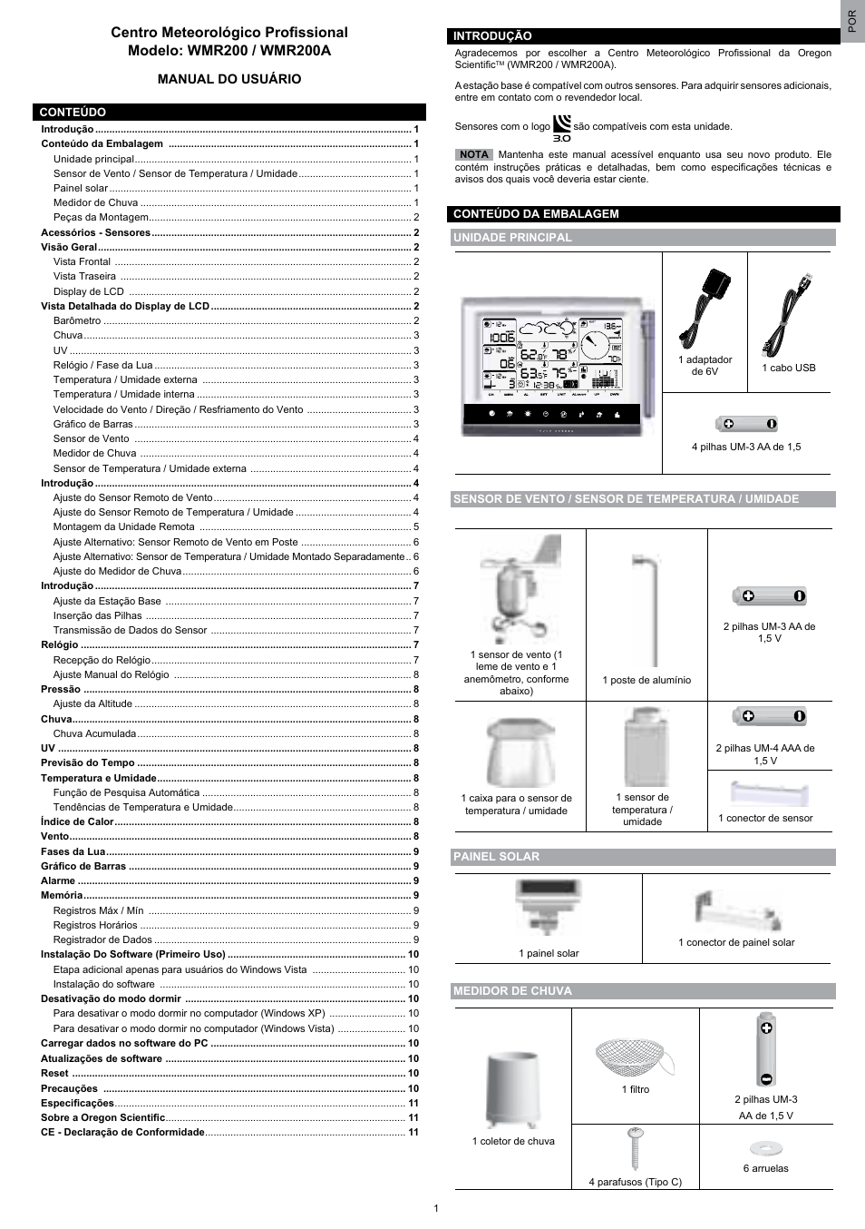 Oregon Scientific WMR200 User Manual | Page 73 / 95