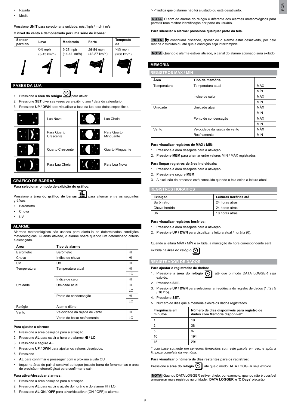 Oregon Scientific WMR200 User Manual | Page 81 / 95