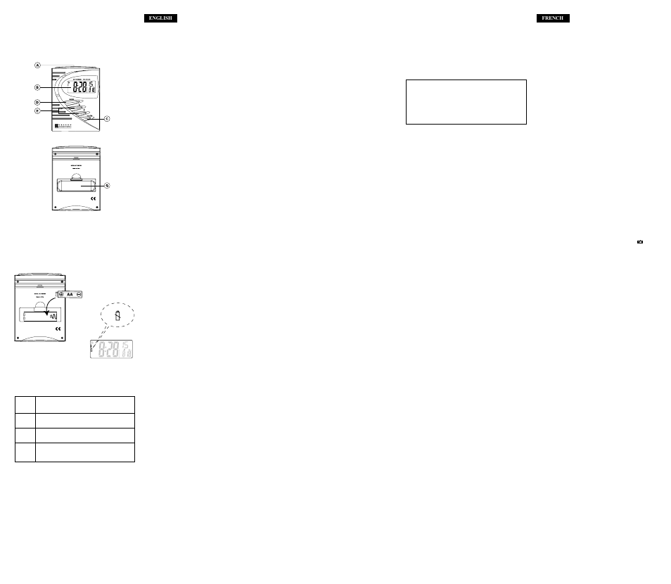 Oregon Scientific Atomic Clock RM106A User Manual | 2 pages