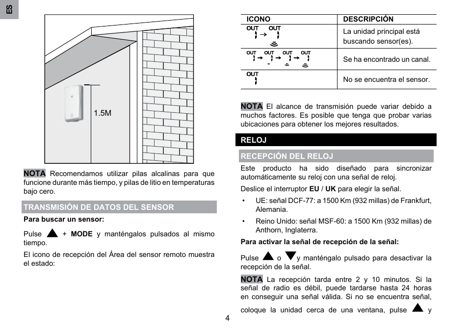 Oregon Scientific RMR203HG User Manual | Page 12 / 58