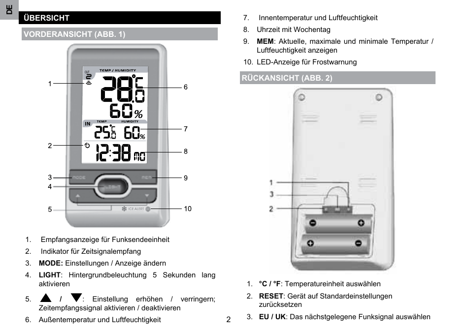 Oregon Scientific RMR203HG User Manual | Page 17 / 58