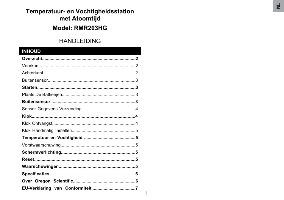 Oregon Scientific RMR203HG User Manual | Page 37 / 58
